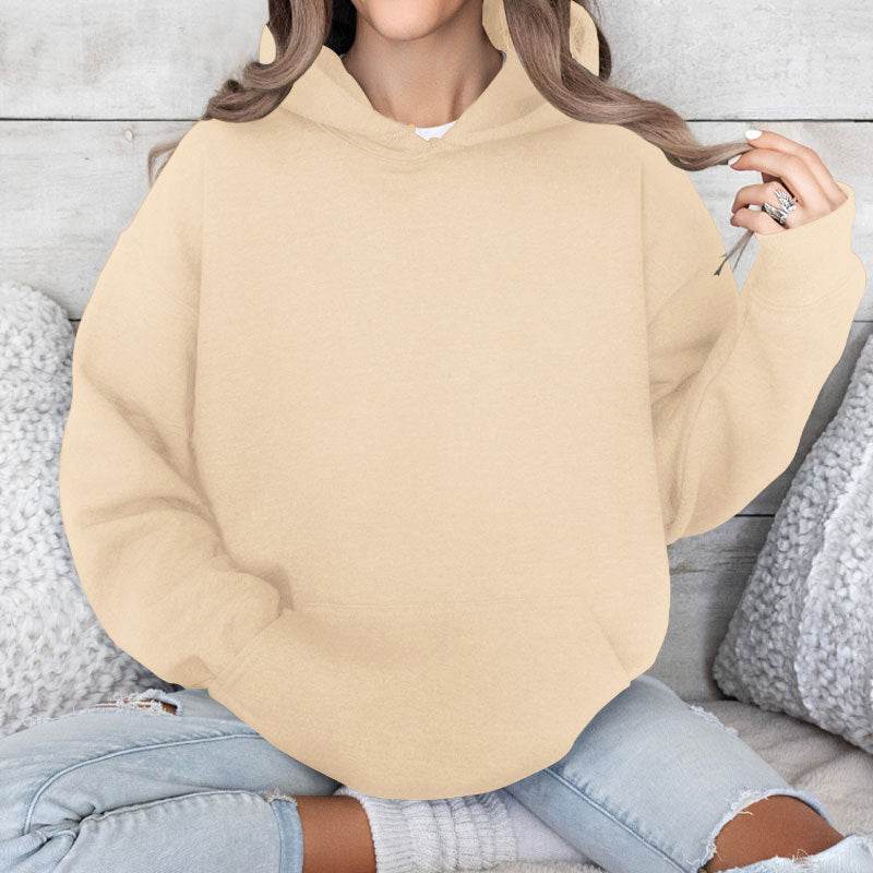 Women's Loose Hooded Multi-color Sweater - Stylish Pullover in S-XL - Buy Center US