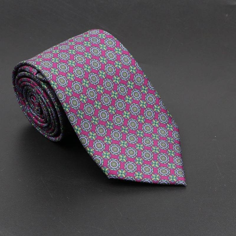 Buycenter Super Soft Silk Ties - 75mm Bohemian Necktie for Men - Buy Center US