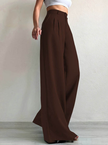 Elegant Bootcut Trousers - Solid Color Formal Pants for Every Occasion - Buy Center US