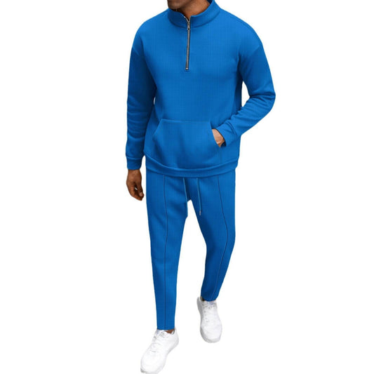 Buycenter Turtleneck Half Zip Sweater & Trouser Casual Suit - Cozy Style - Buy Center US