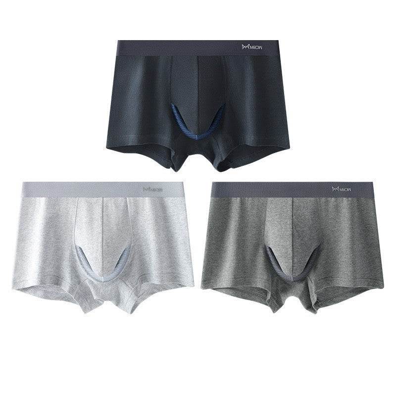 Buycenter Men's Summer Cotton Shorts - Hip Lift, Ventilation, Antibacterial - Buy Center US