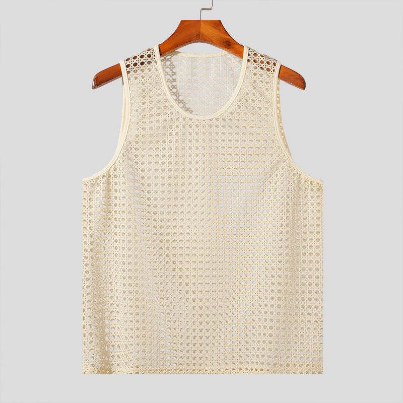 Hollow Fitness Sleeveless T-shirt - Lightweight Summer Style for All Sizes - Buy Center US