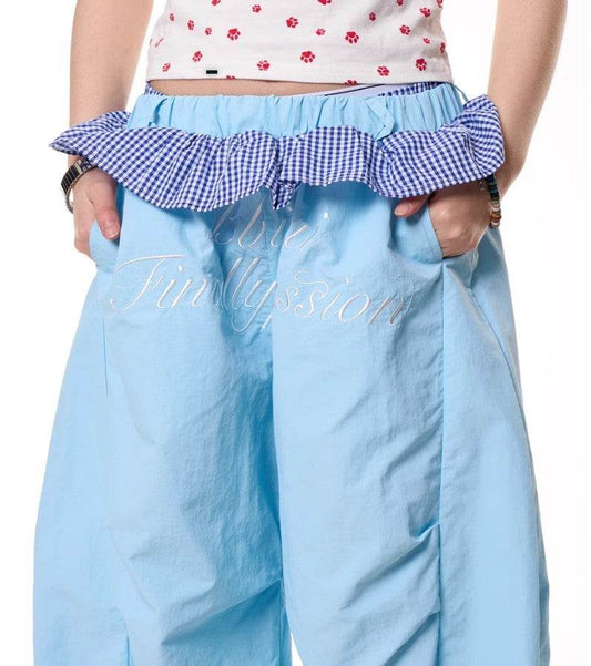 Women's Wide Leg Plaid Pants - Loose Fit, Quick-Drying & Stylish - Buy Center US