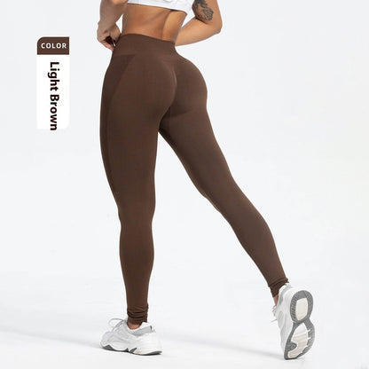 Women's High Waist Yoga Pants - Seamless Fitness Pants in Various Colors - Buy Center US