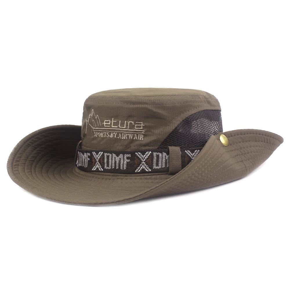Men's Cotton Outdoor Sunshade Hat - Waterproof, Windproof, Bucket Style - Buy Center US