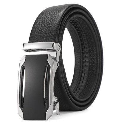 Buycenter Genuine Leather Automatic Belt for Boys - Stylish & Durable Design - Buy Center US