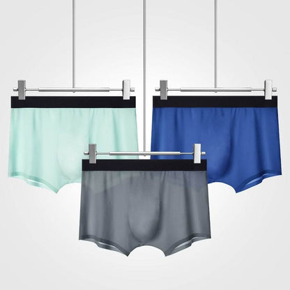 Buycenter Men's Seamless Boxers - Ultra-thin and Breathable Underwear - Buy Center US