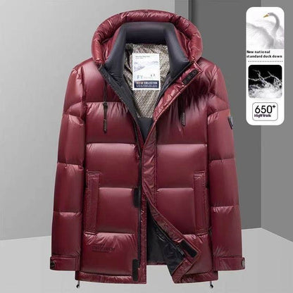 Buycenter Men's Winter Down Jacket - Cold-Proof Graphene Hooded Style - Buy Center US