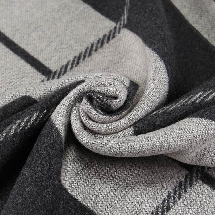 Buycenter Men's Warm Plaid Scarf - Stylish Imitation Cashmere for Winter - Buy Center US