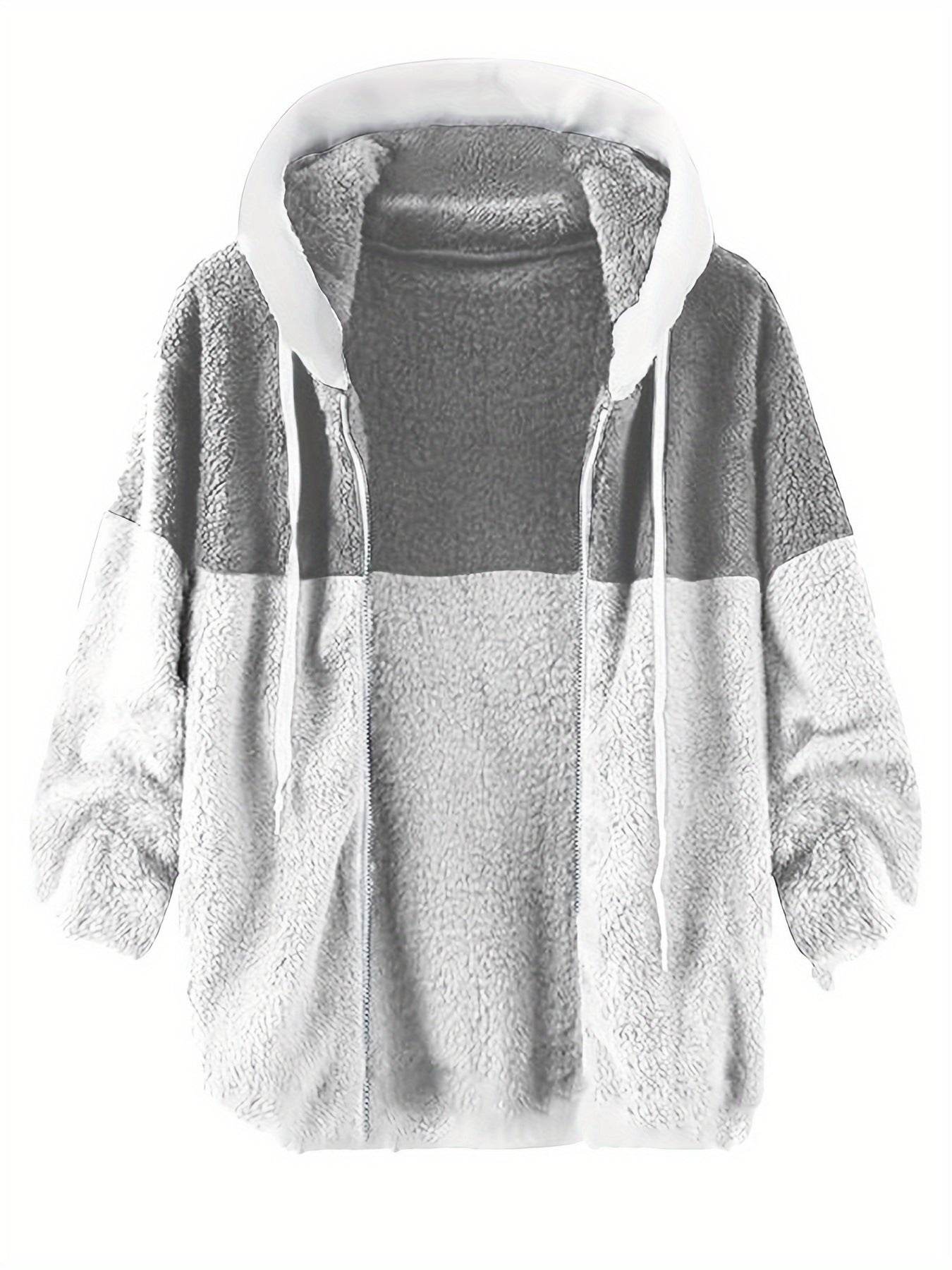Buycenter Men's Fleece Thermal Jacket - Double-sided, Loose Fit, Regular Length - Buy Center US