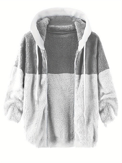 Buycenter Men's Fleece Thermal Jacket - Double-sided, Loose Fit, Regular Length - Buy Center US