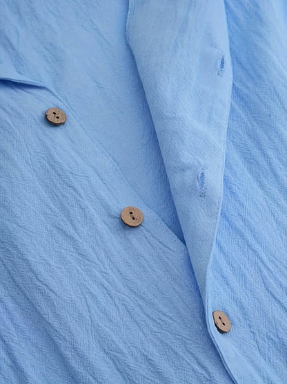 Men's Casual Outdoor Polyester Tops - Lapel Collar, All-Season Fit - Buy Center US