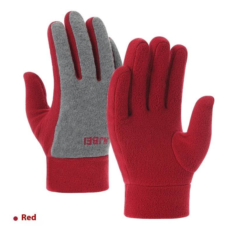 Warm Polar Fleece Gloves - Stylish & Thick for Winter Riding - Buy Center US