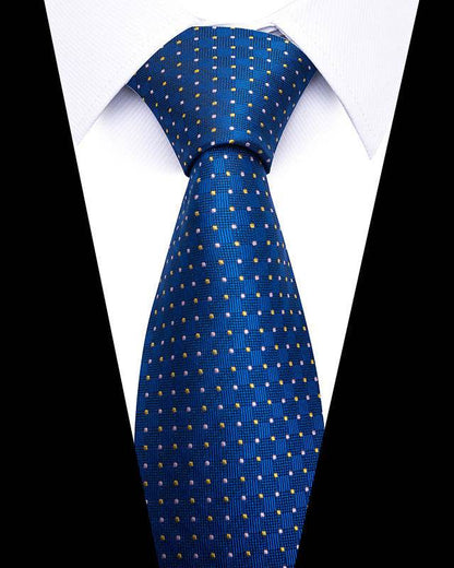 Buycenter 8cm Striped Tie - High-Quality Polyester for Professional Styling - Buy Center US