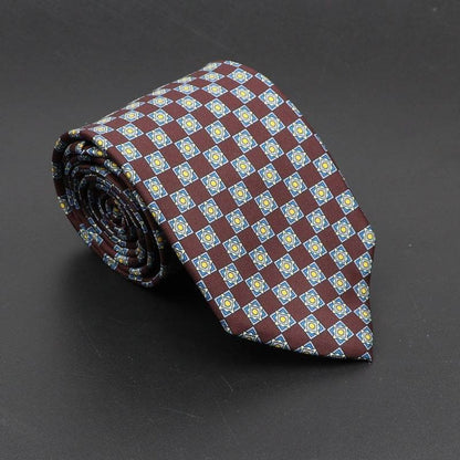 Buycenter Super Soft Silk Ties - 75mm Bohemian Necktie for Men - Buy Center US