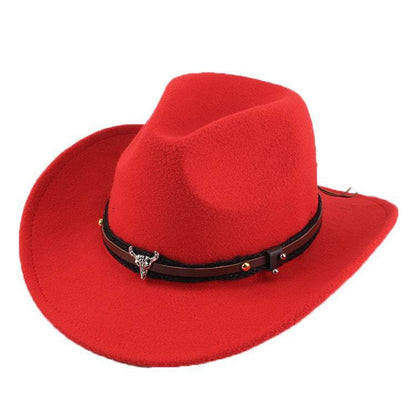 Woolen Cowboy Hat for Men & Women - Adjustable Ethnic Style Summer Accessory - Buy Center US