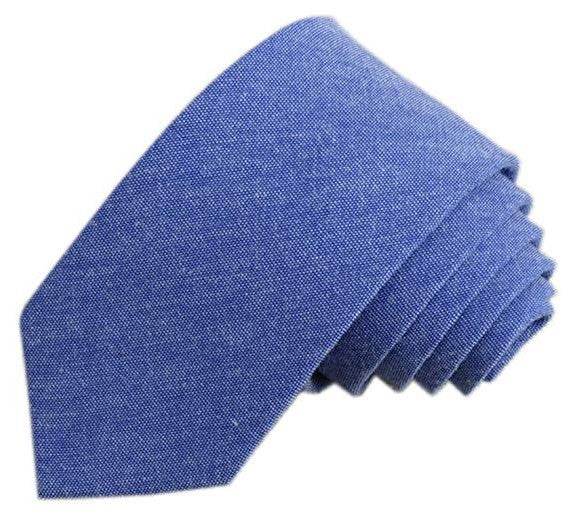 Buycenter 6cm Men's Casual Solid Color Cotton and Linen Bow Tie - Buy Center US
