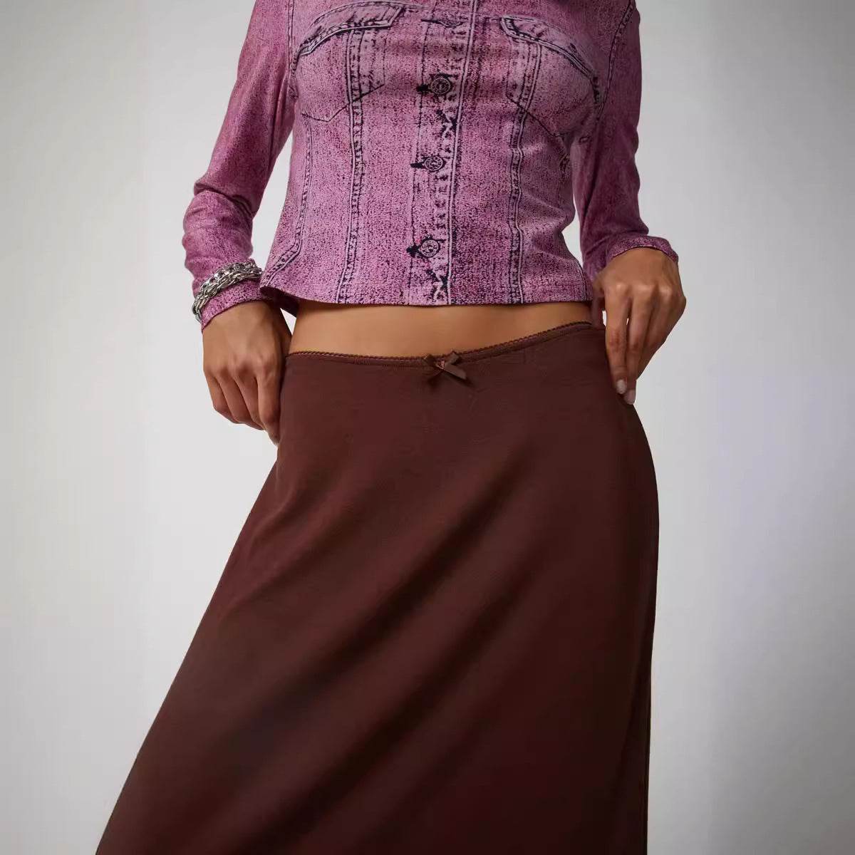 Commuter Half Length Lace Dress - Elegant Solid Color Options - Buy Center US