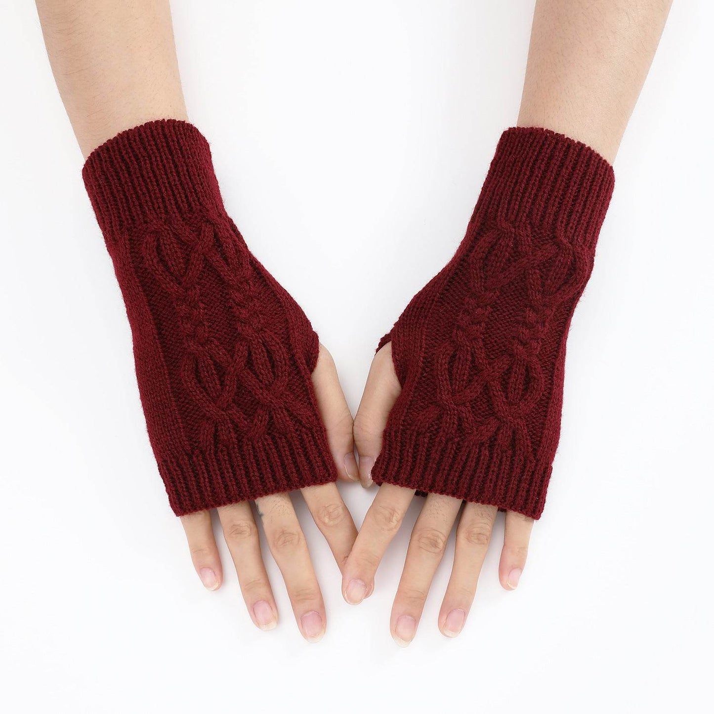 Cute Knitted Half Gloves for Women & Men - Touch Screen, Warm, Stylish - Buy Center US