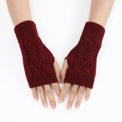 Cute Knitted Half Gloves for Women & Men - Touch Screen, Warm, Stylish - Buy Center US