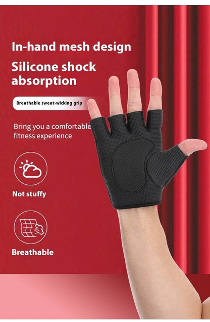 Buycenter Half-Finger Fitness Gloves - Cycling Gloves for Men & Women - Buy Center US