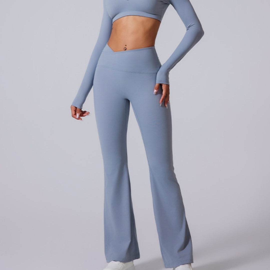 Women's High Waist Cross Shaping Yoga Pants - Breathable Nylon Trousers - Buy Center US