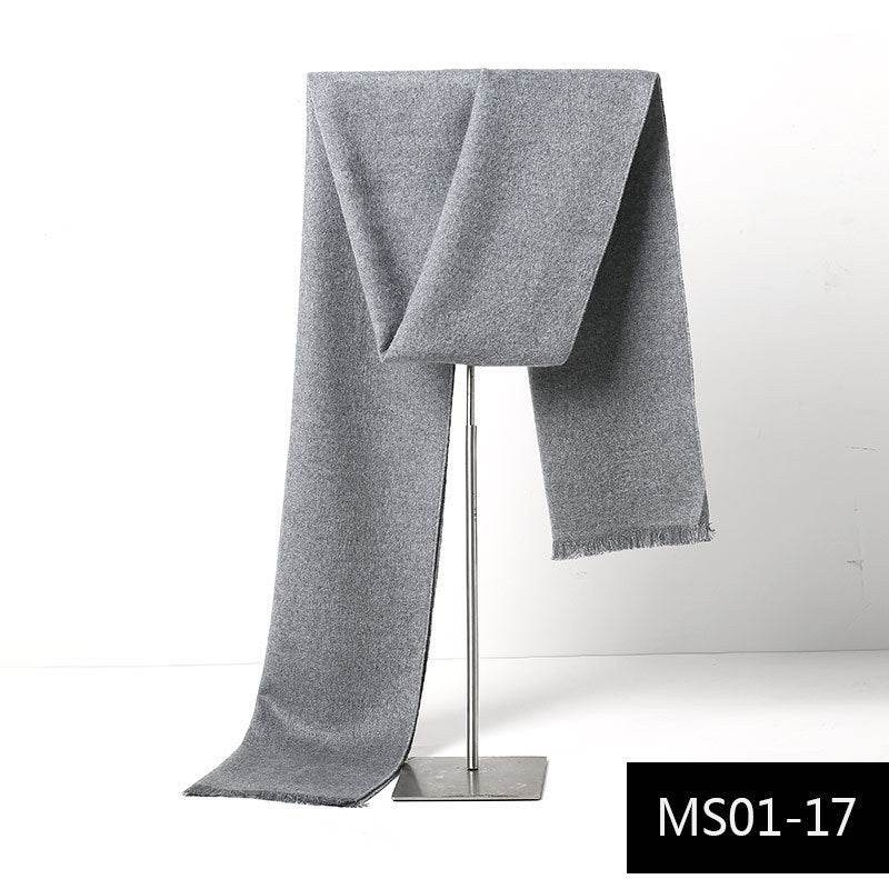 Buycenter Men's Cashmere Warm Scarf - Stylish Grid Design for Autumn - Buy Center US
