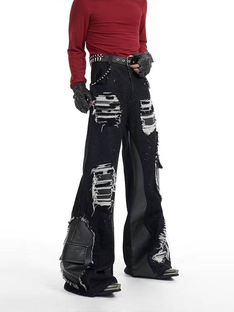 Retro Rivet Stitching Skinny Jeans - Mid-High Waist Denim Trousers - Buy Center US