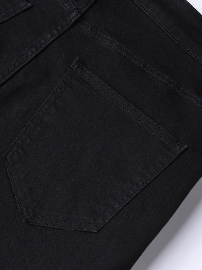 Men's Slim Fit Distressed Denim Jeans - Stretchy All-Season Casual Wear - Buy Center US