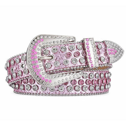 Buycenter Men Women Alloy Belt - Punk Rock Rivet Design, Multiple Colors - Buy Center US