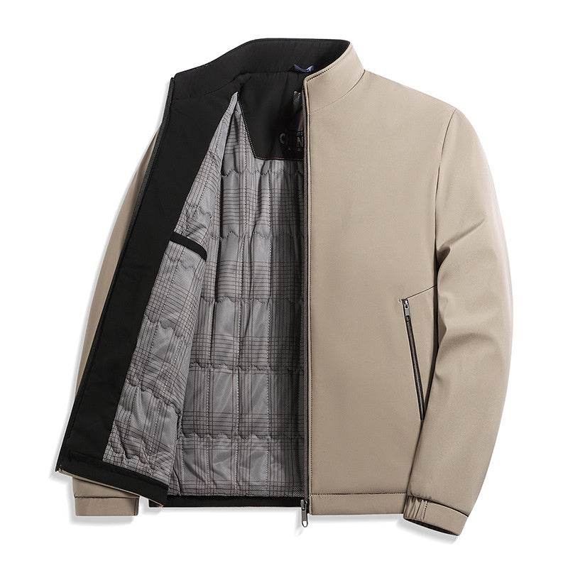 Buycenter Men's Fleece Padded Jacket - Stylish Spring & Autumn Outerwear - Buy Center US