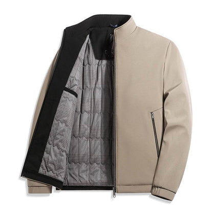 Buycenter Men's Fleece Padded Jacket - Stylish Spring & Autumn Outerwear - Buy Center US