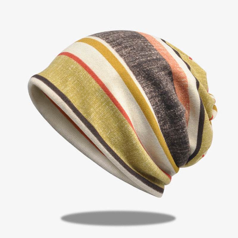 Buycenter Striped Scarf Hat for Men & Women - Unisex Casual Pullover - Buy Center US