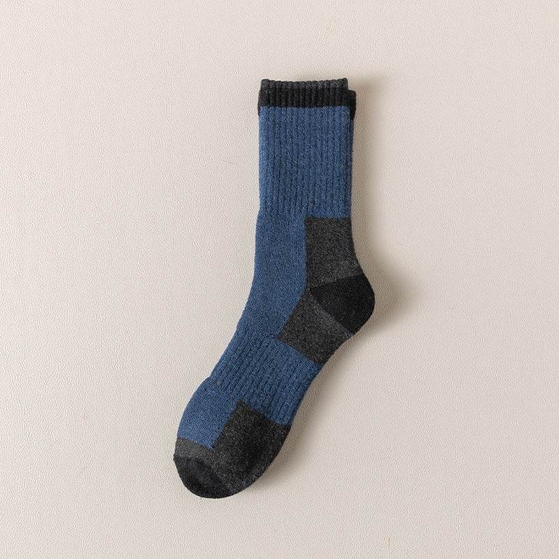 Buycenter Men's Wool Socks - Fleece Lined, Padded Warmth (5 Pairs) - Buy Center US