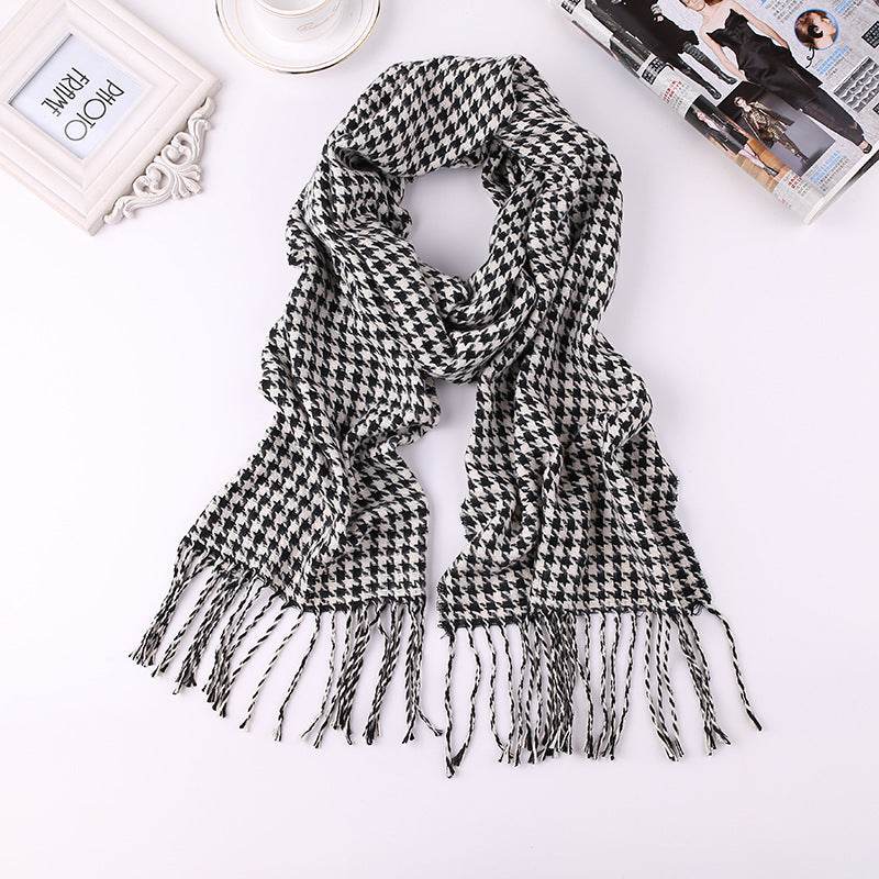 Buycenter Men's Fashion Plaid Faux Cashmere Scarf - Warm & Stylish - Buy Center US