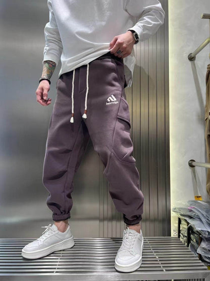 Buycenter Fleece Overalls for Men - Mid-Low Waist, Microelastic Fit - Buy Center US