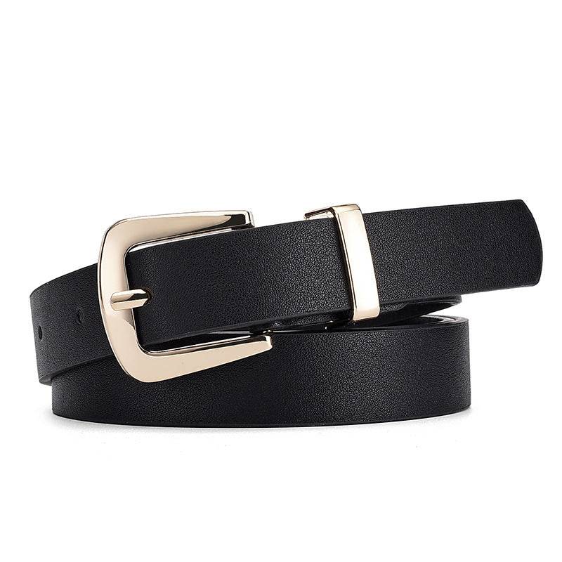Buycenter Elegant Candy Color Belt - Fashionable Gold Buckle Accessory - Buy Center US