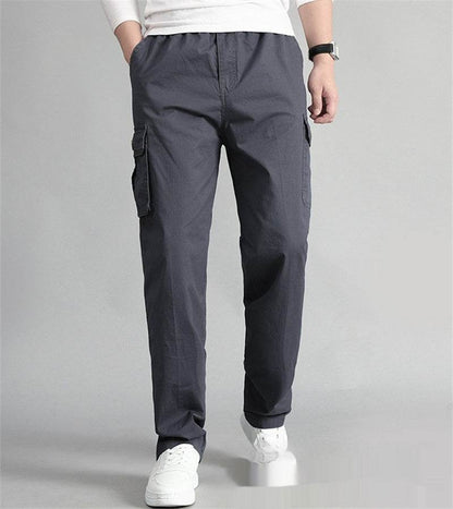 Men's Casual Pants - Comfortable Mid-Waist Trousers for Every Season - Buy Center US