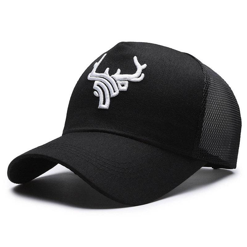 Men's Breathable Deer Head Baseball Cap - Adjustable Summer Sunshade - Buy Center US