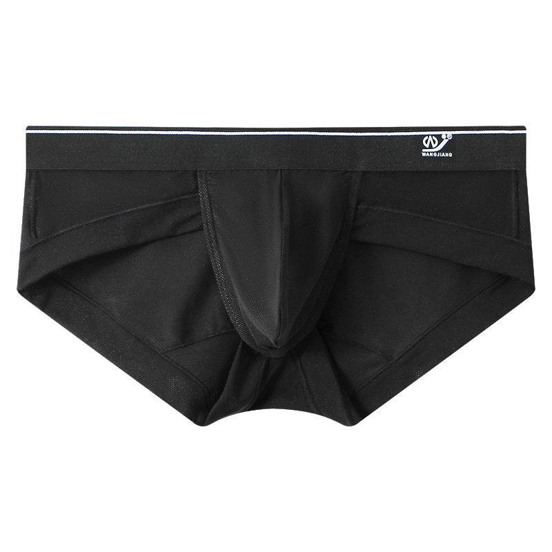 Buycenter Men's Triangle Ice Silk Shorts - Quick Dry, Solid Colors Available - Buy Center US