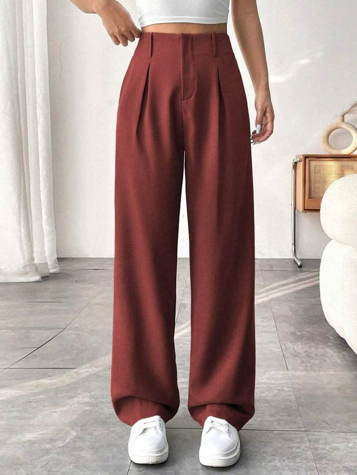 High Waist Wide Leg Leisure Suit Pants for Women - Versatile Autumn & Winter Styles - Buy Center US
