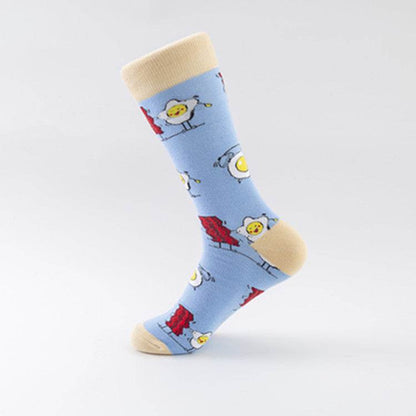 Buycenter Trendy Colorful Socks - Hand-Stitched Cotton, European Size 40-46 - Buy Center US