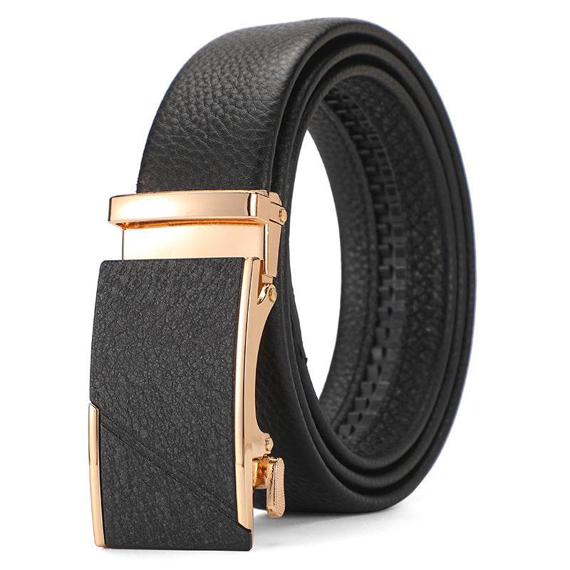 Buycenter Genuine Leather Automatic Belt for Boys - Stylish & Durable Design - Buy Center US