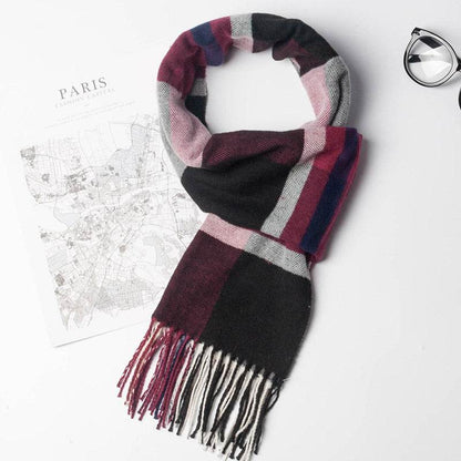 Buycenter Stylish Men's Plaid Scarf - Warm, Soft, Windproof for All Seasons - Buy Center US