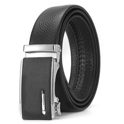 Buycenter Genuine Leather Automatic Belt for Boys - Stylish & Durable Design - Buy Center US