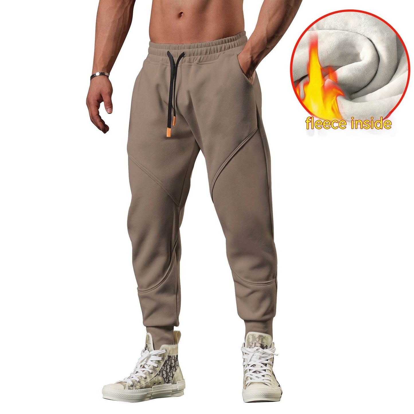Buycenter Men's Warm Leisure Outdoor Sweatpants - Tapered & Comfortable - Buy Center US