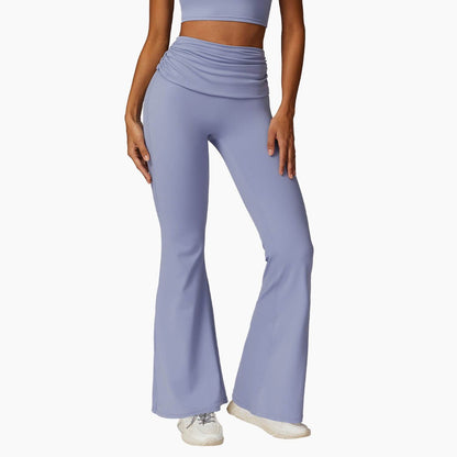 Quick-Dry Yoga Pants for Women - Casual Wide Leg & Nude Feel Comfort - Buy Center US