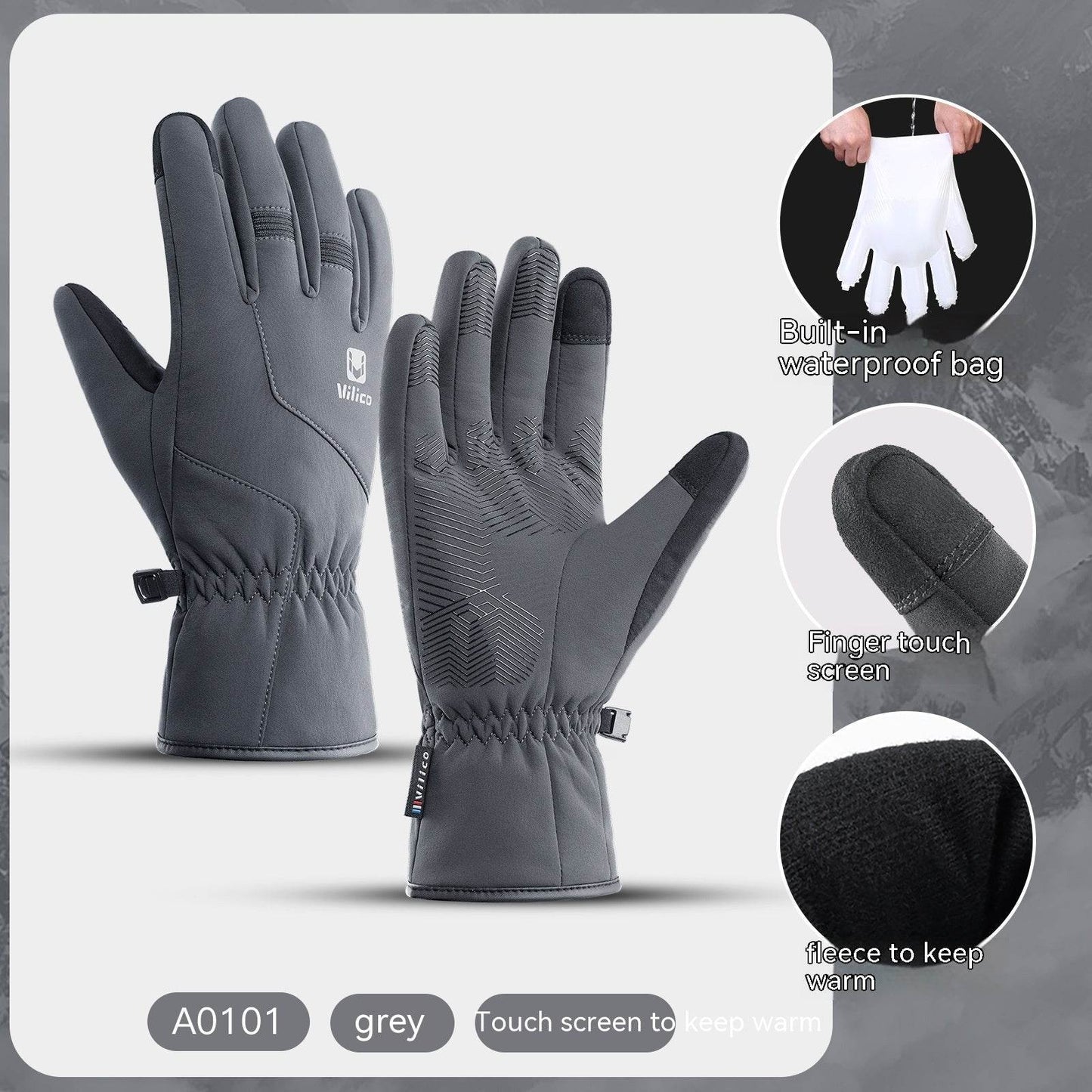Buycenter Waterproof Winter Gloves - Touch Screen, Windproof & Warm - Buy Center US