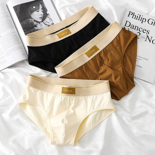 Buycenter Men's Loose Cotton Briefs - Breathable Mid Waist Fashion - Buy Center US