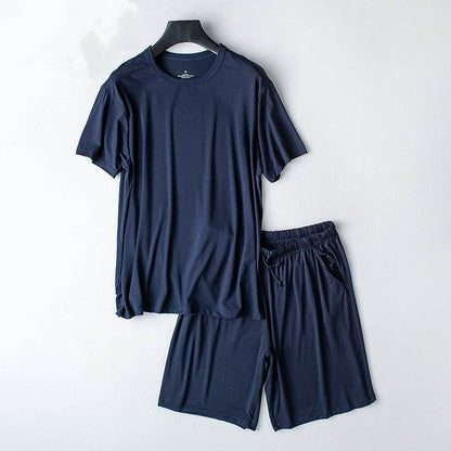 Buycenter Men's Modal Summer Pajamas - Casual, Breathable Homewear Set - Buy Center US